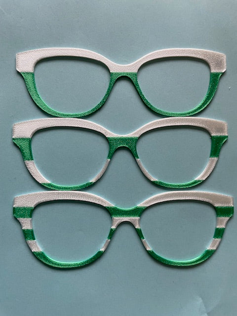 School Spirit Stripes - Team Colors Green and White
