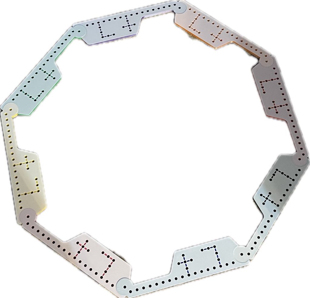 2-8 Player 3D Printed Pegs and Jokers Game