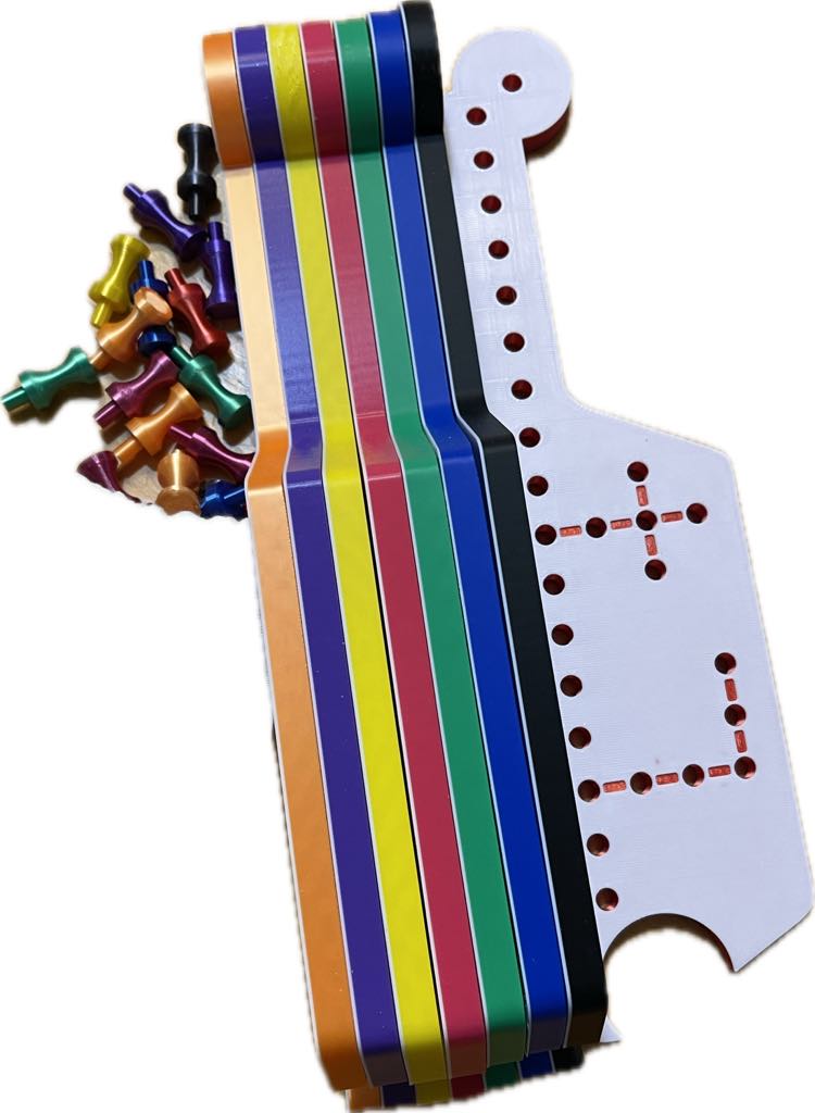2-8 Player 3D Printed Pegs and Jokers Game