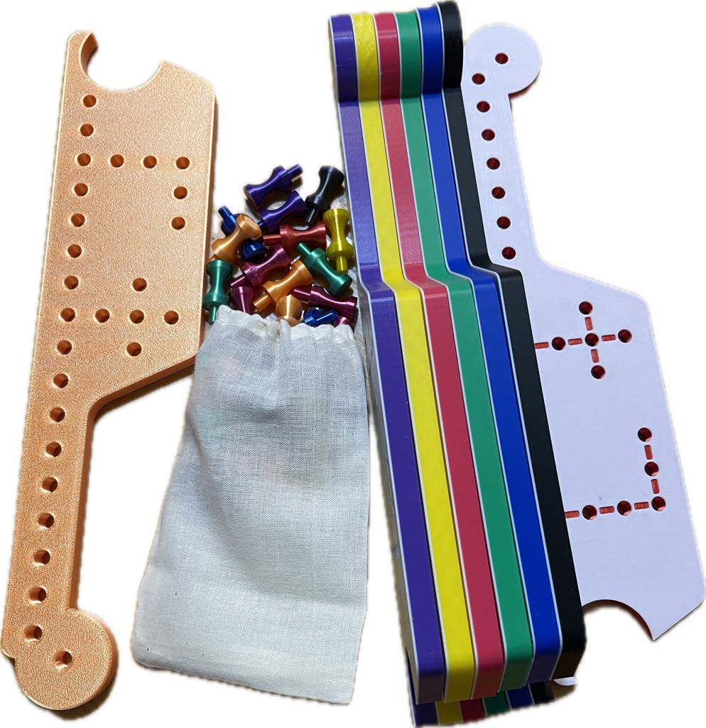 2-8 Player 3D Printed Pegs and Jokers Game