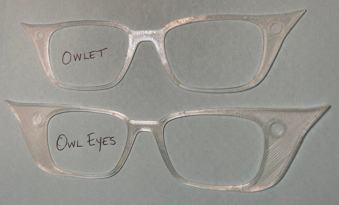 The Owlets and Owl Eyes (with magnets attached)