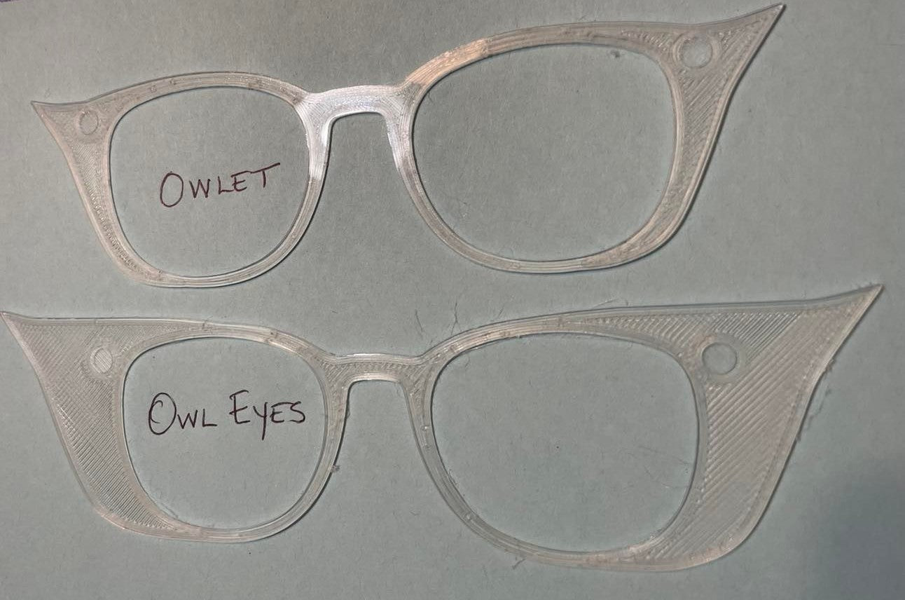 The Owlets and Owl Eyes (with magnets attached)