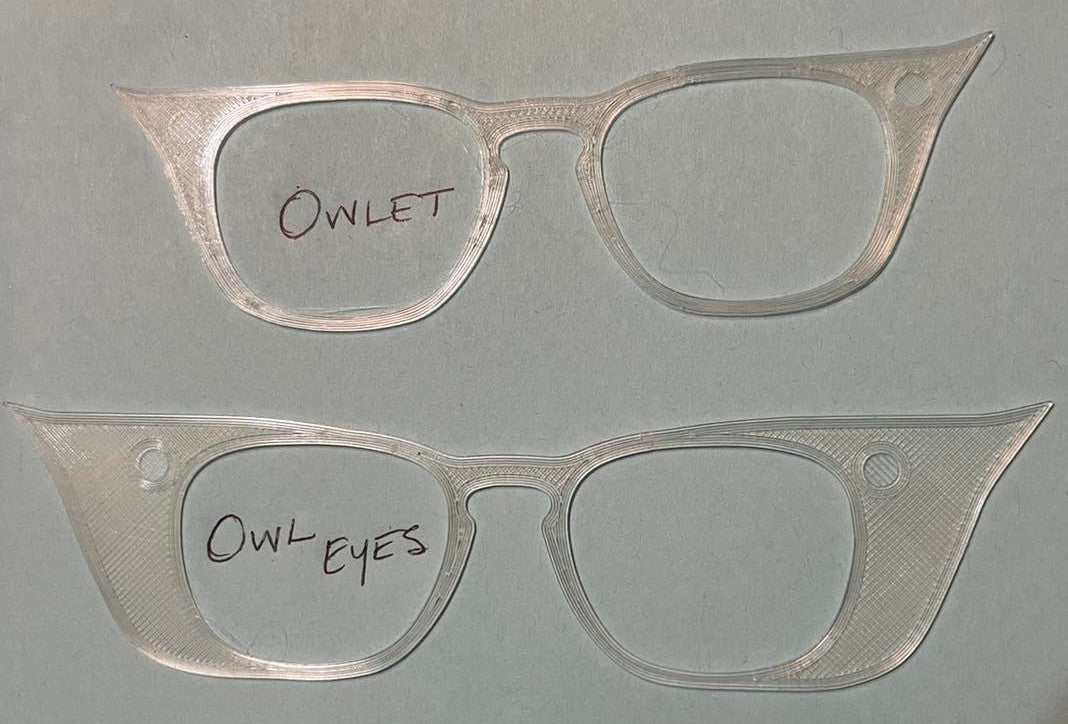 The Owlets and Owl Eyes (with magnets attached)