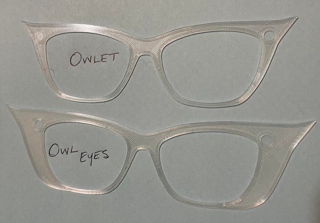 The Owlets and Owl Eyes (with magnets attached)