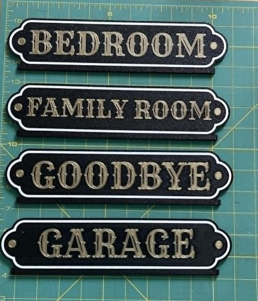 Fancy Door Topper Signs