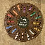 8 player Dirty Board Game® - Wood