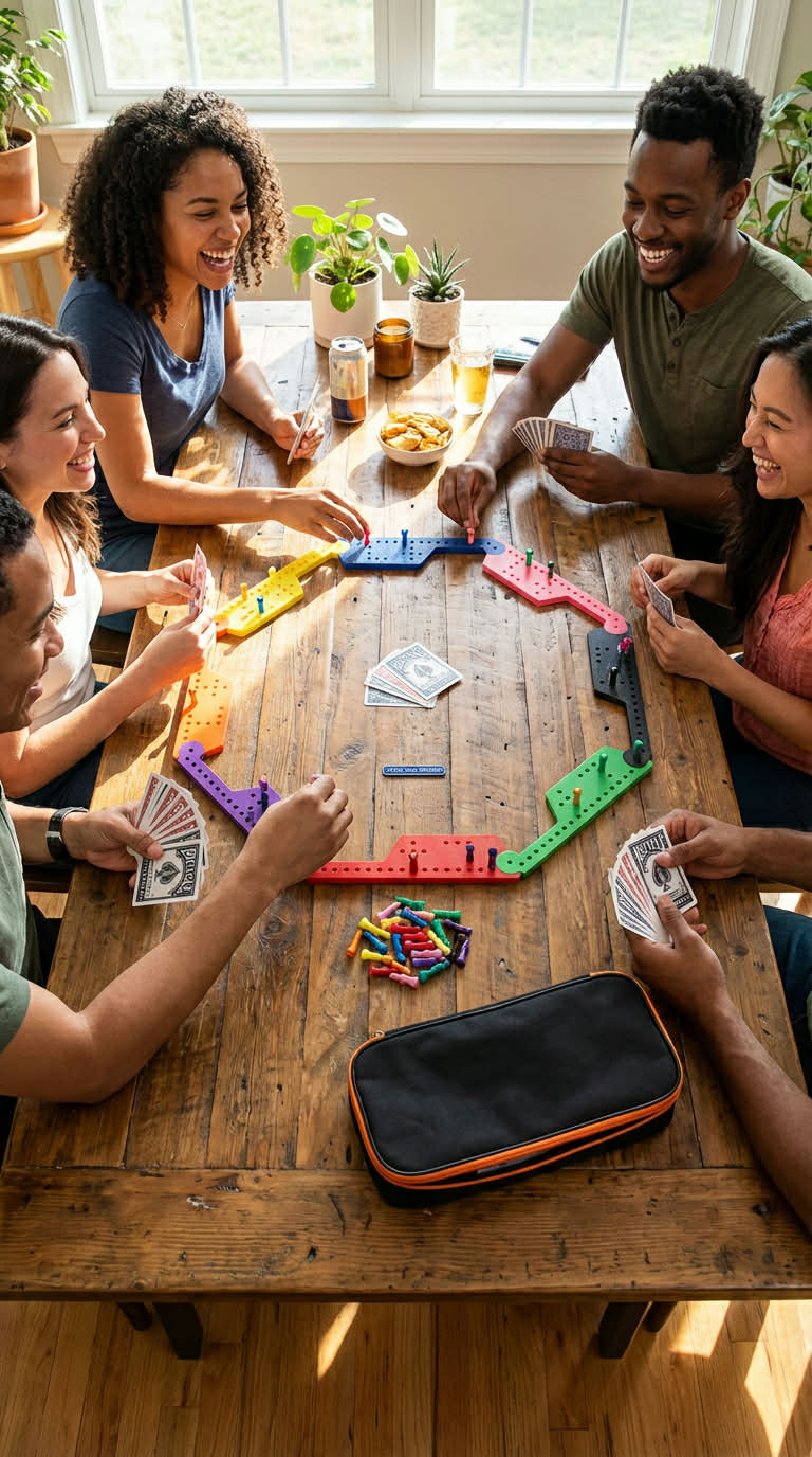 2-8 Player 3D Printed Pegs and Jokers Game