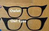 The Owlets and Owl Eyes (with magnets attached)