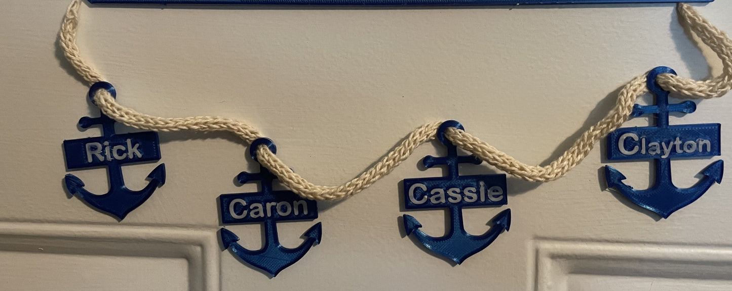 3D Printed Cruise ship door decorations