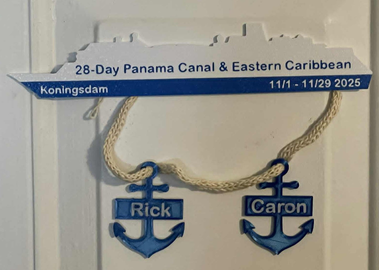 3D Printed Cruise ship door decorations
