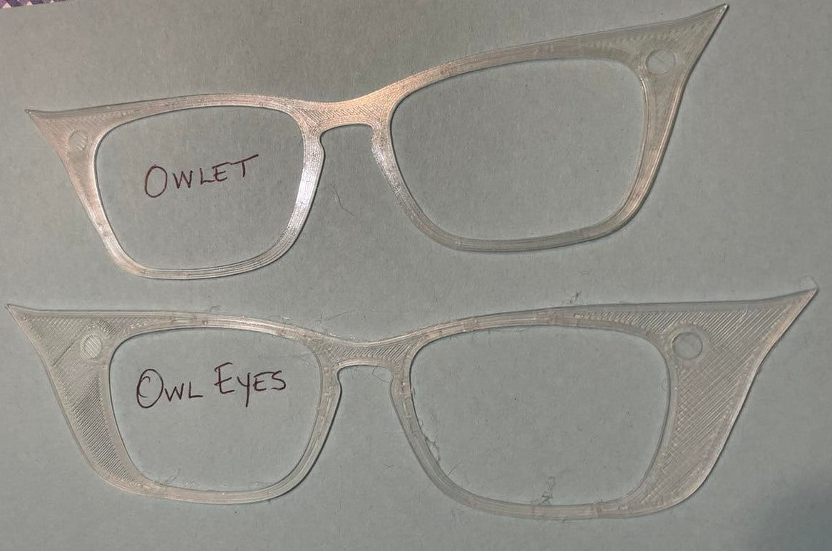 The Owlets and Owl Eyes (with magnets attached)